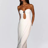 Vestido Longo Satin Elegance