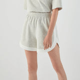 Shorts Boucle Light Gray