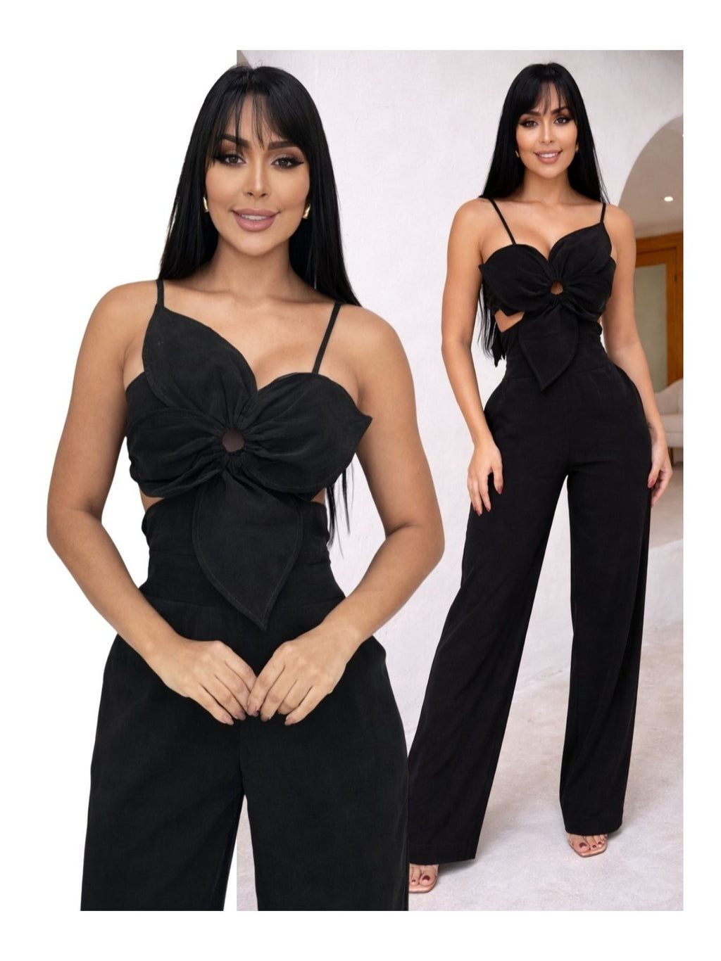 Macacão Boutique Floral em Viscose Premium