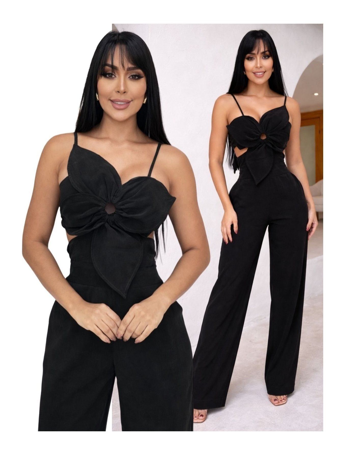 Macacão Boutique Floral em Viscose Premium