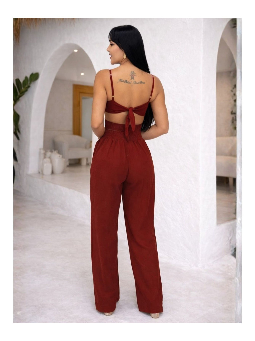 Macacão Boutique Floral em Viscose Premium