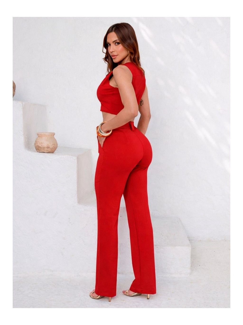 Calça Montaria Cropped Élégance