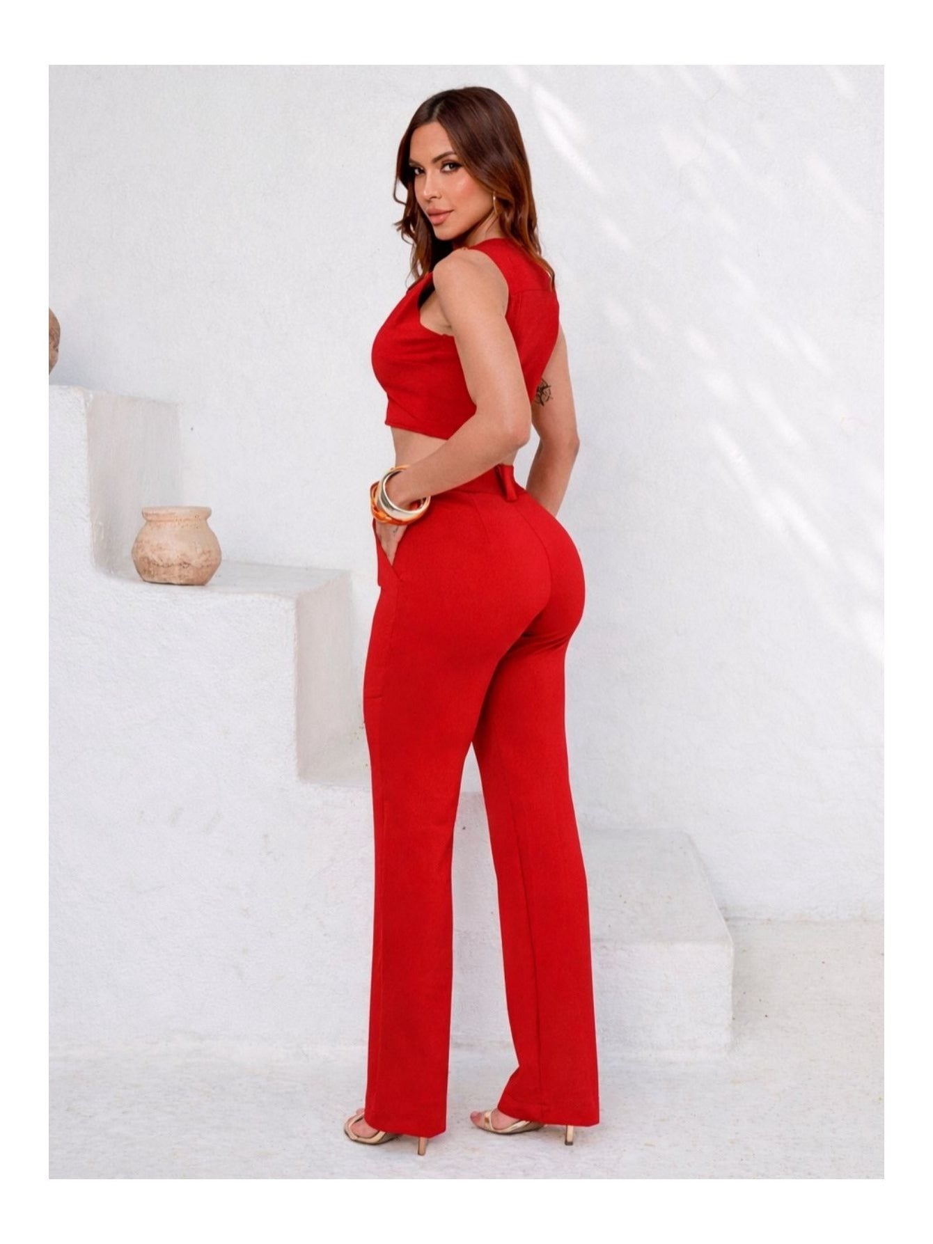 Calça Montaria Cropped Élégance
