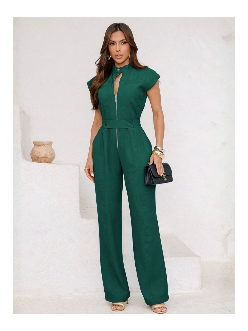Macacão Cargo Alfaiataria Viena
