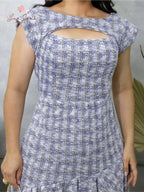 Vestido Midi Tweed Élégance