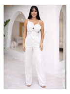Macacão Boutique Floral em Viscose Premium