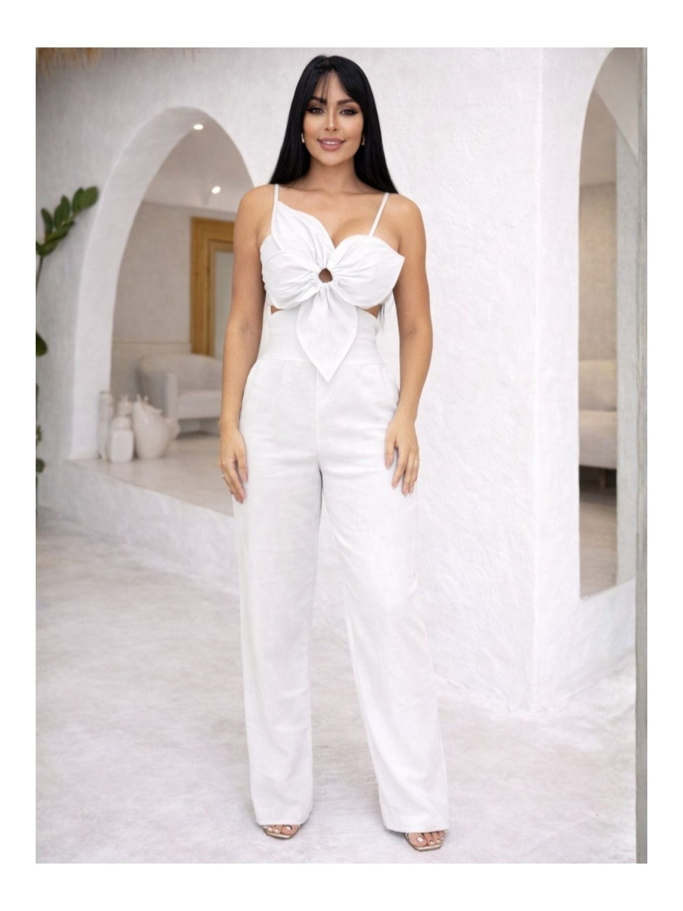 Macacão Boutique Floral em Viscose Premium