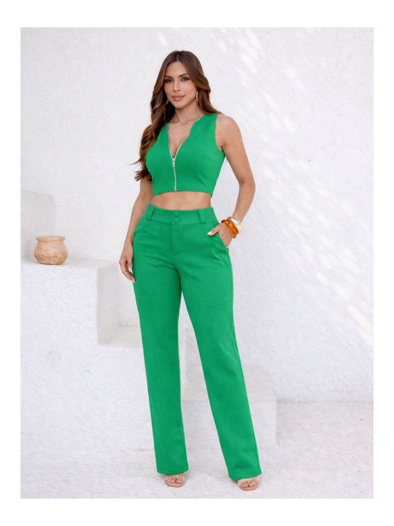 Calça Montaria Cropped Élégance