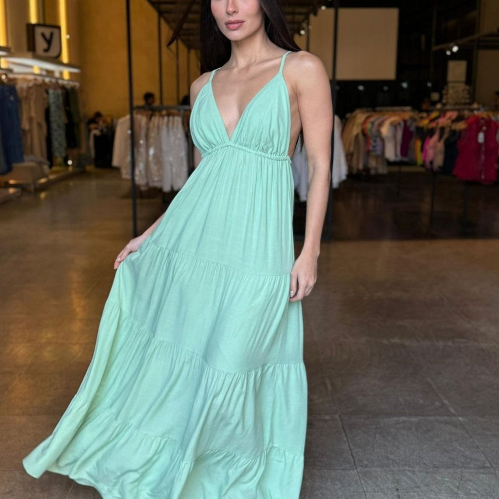 Vestido Mariae Resort em Viscose Premium