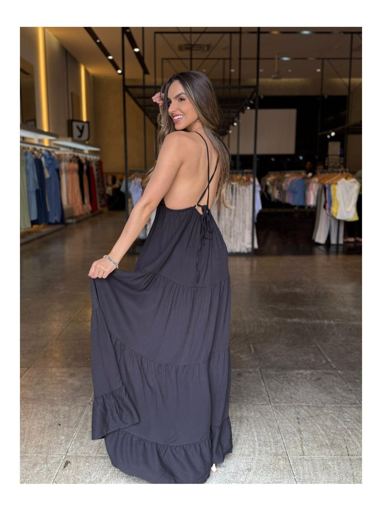 Vestido Mariae Resort em Viscose Premium