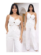Macacão Boutique Floral em Viscose Premium