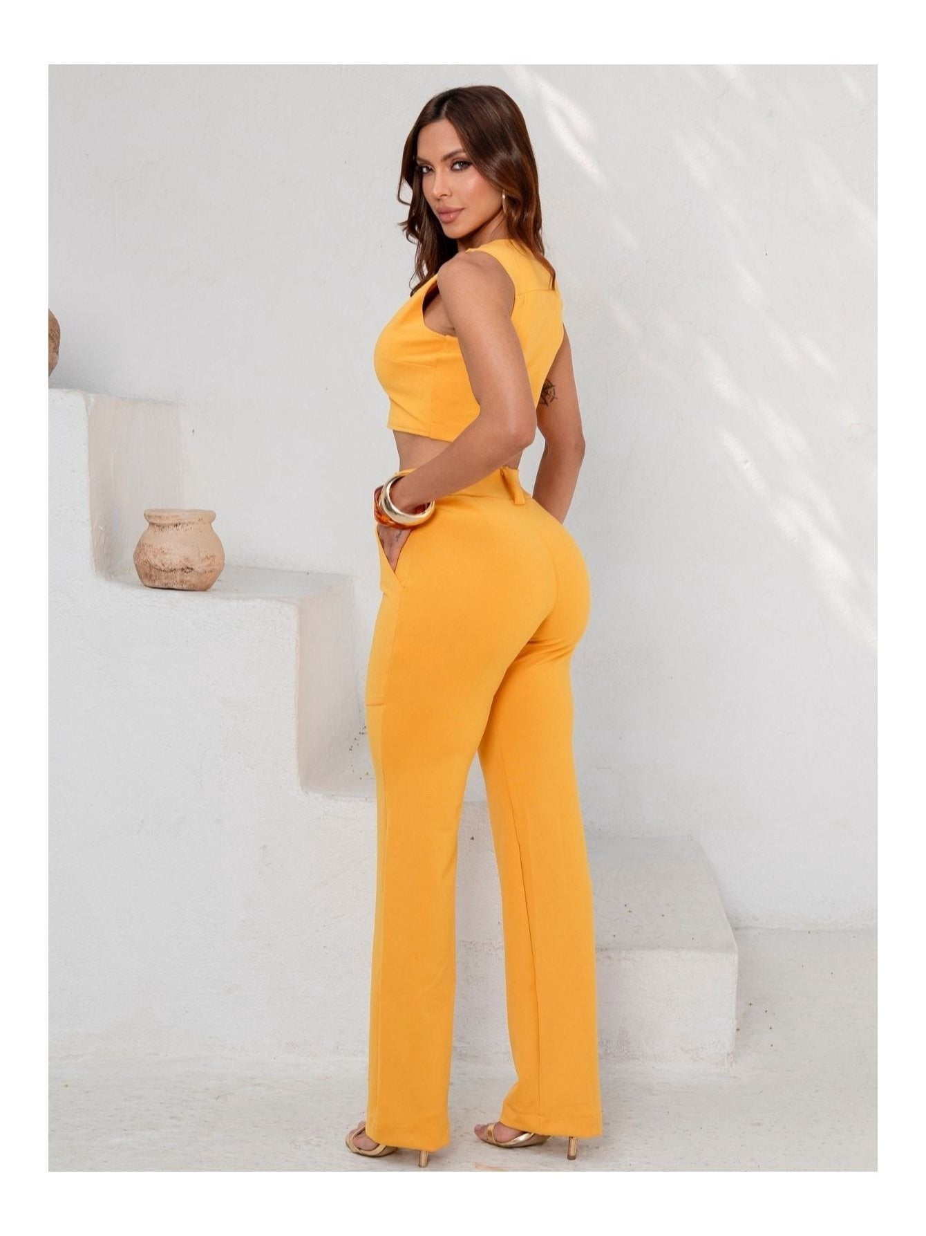 Calça Montaria Cropped Élégance