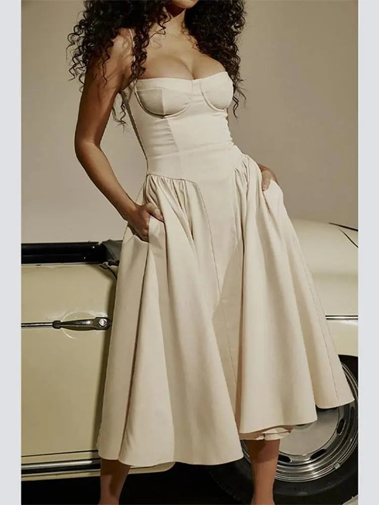 Vestido Midi Meia taça Paris
