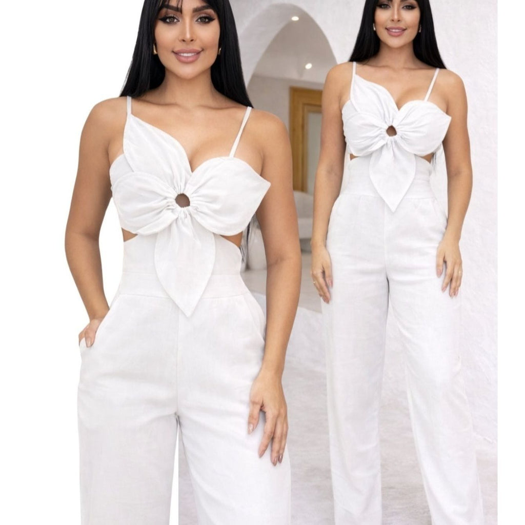 Macacão Boutique Floral em Viscose Premium