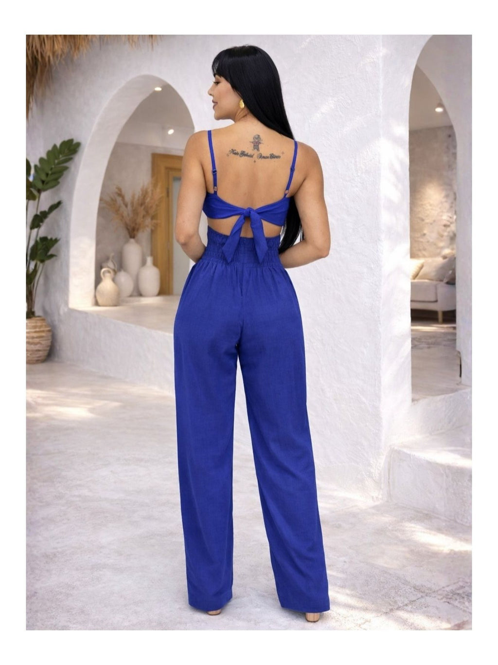 Macacão Boutique Floral em Viscose Premium