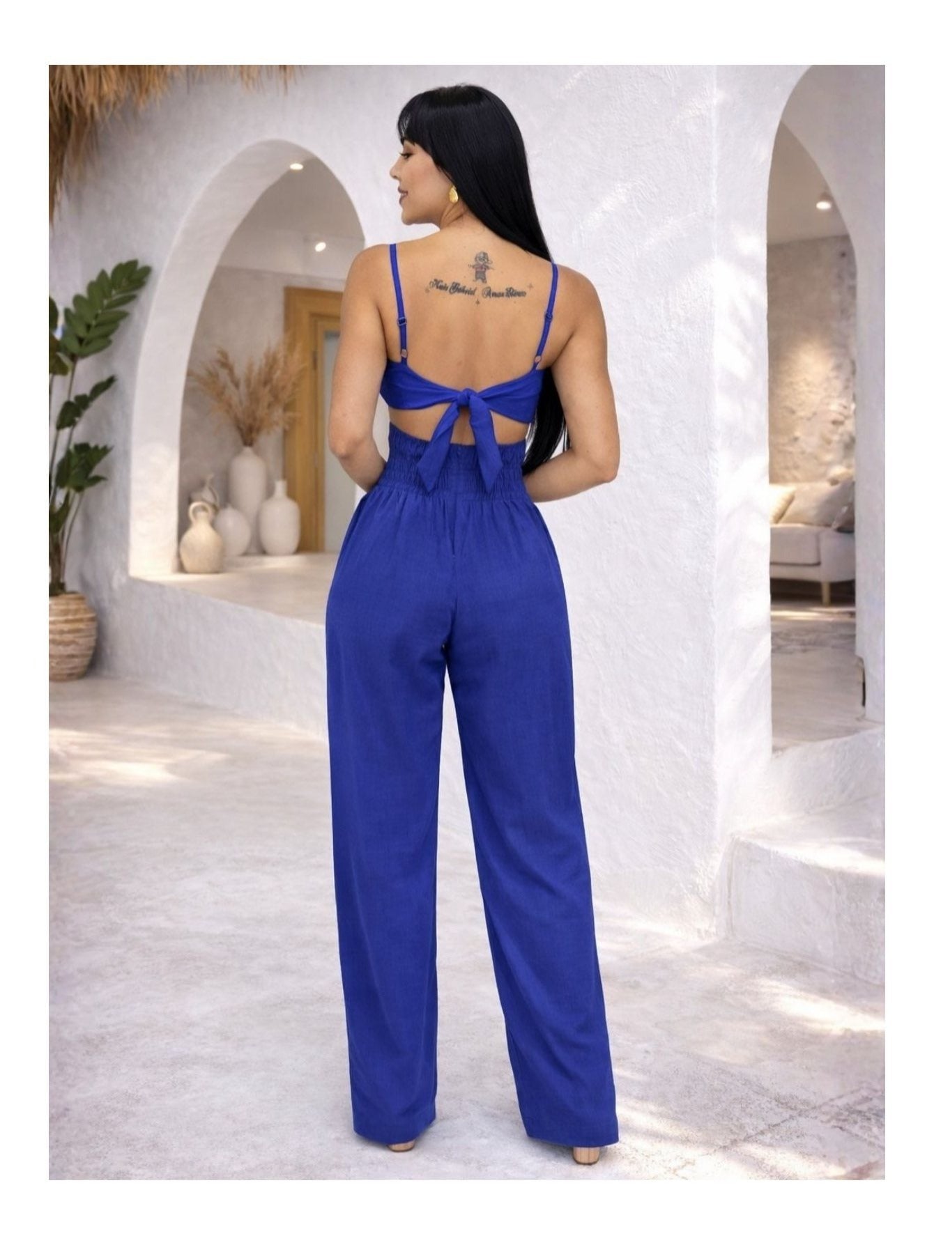 Macacão Boutique Floral em Viscose Premium