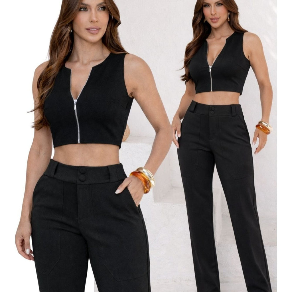 Calça Montaria Cropped Élégance