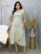 Vestido Midi Tweed Élégance