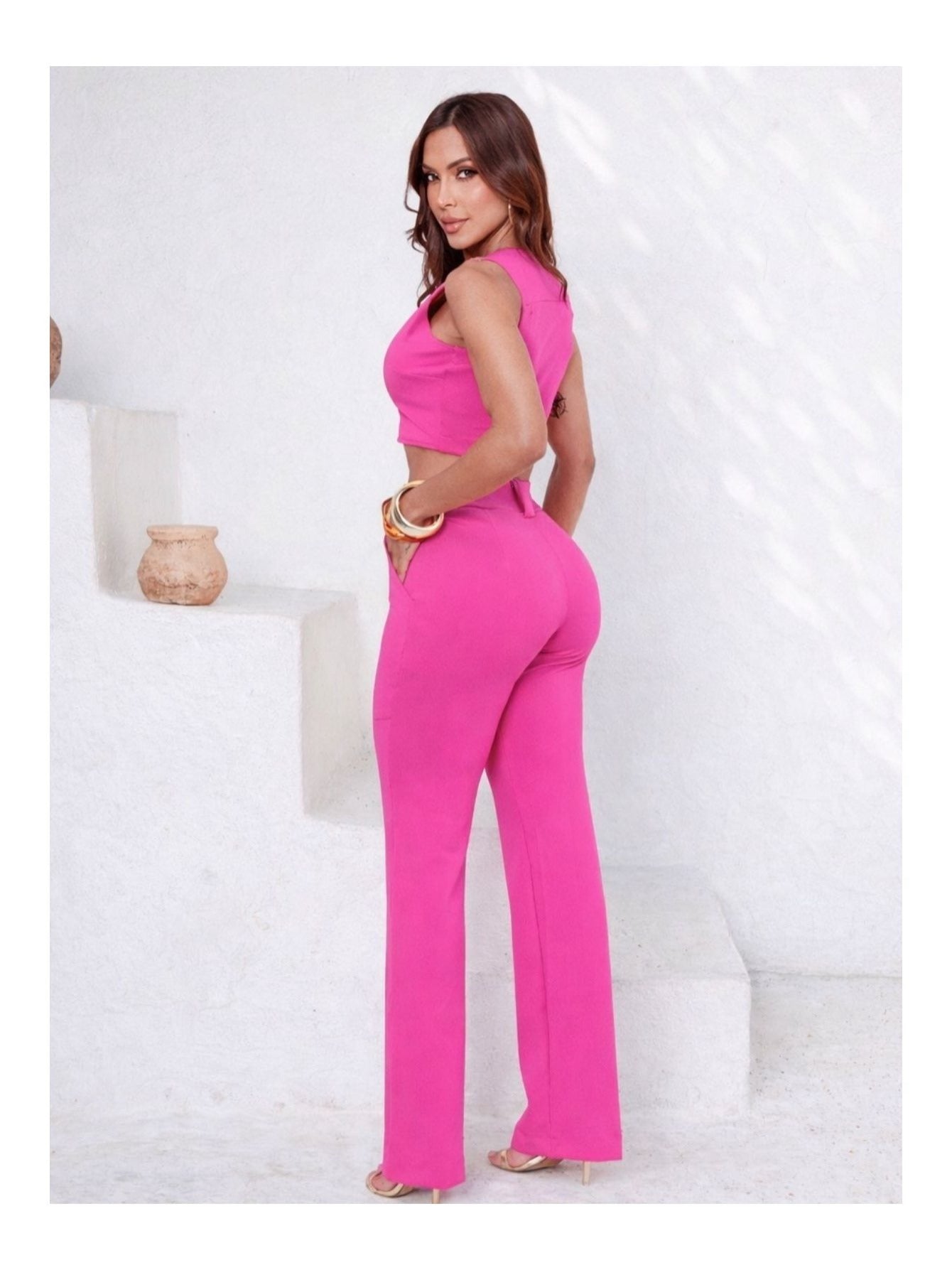 Calça Montaria Cropped Élégance