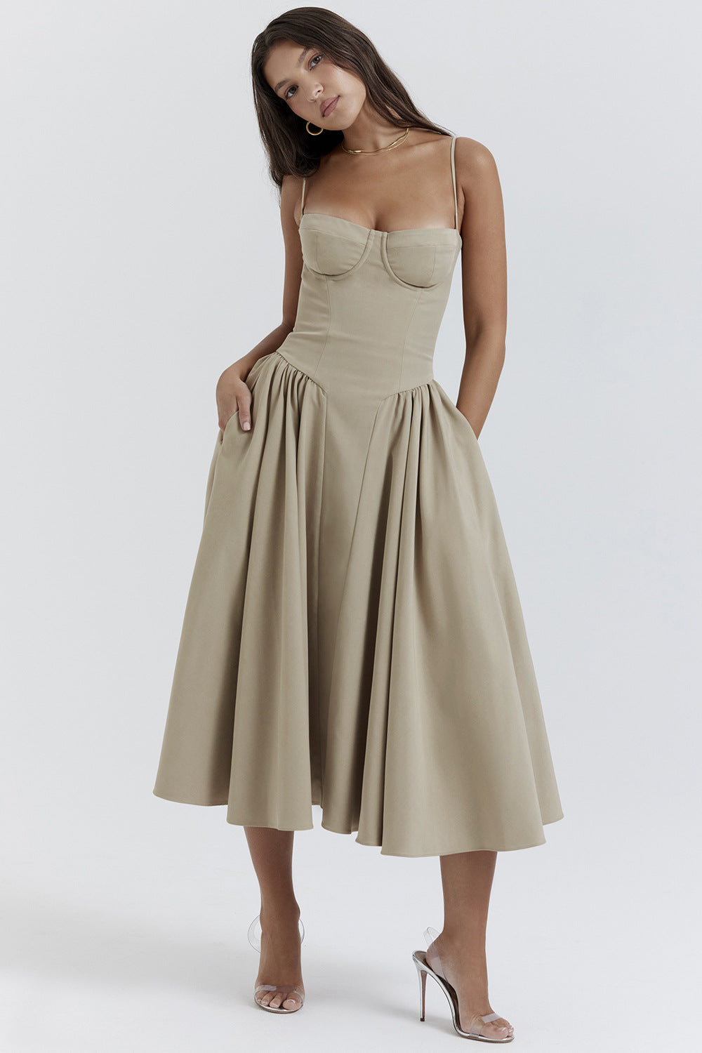 Vestido Midi Meia taça Paris