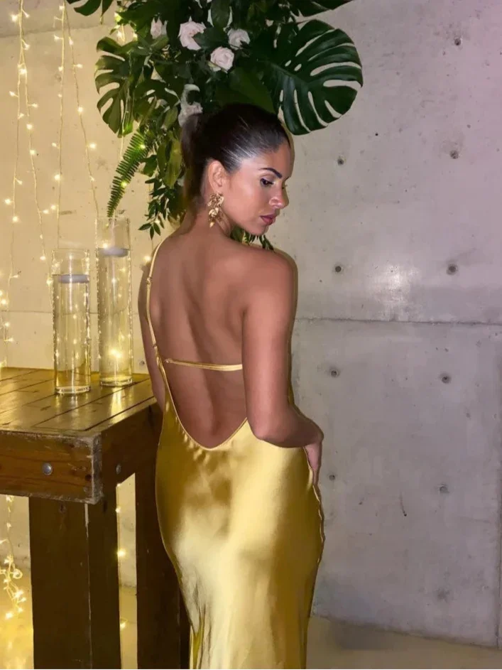 Vestido Glam Satin