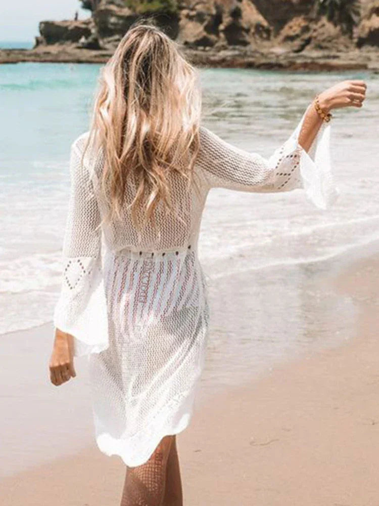 Saída de Praia Crochê Premium