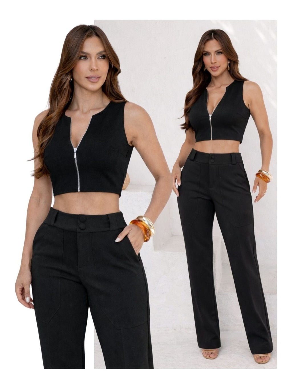 Calça Montaria Cropped Élégance