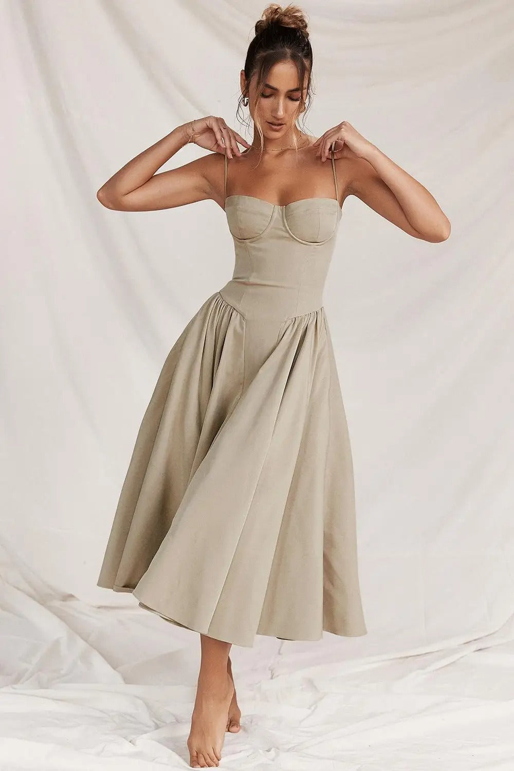 Vestido Midi Meia taça Paris