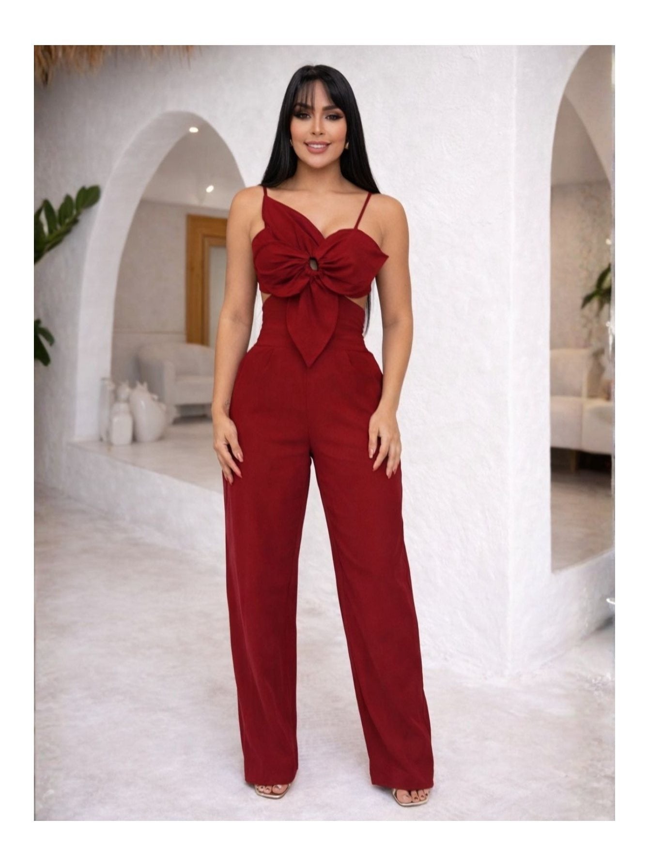 Macacão Boutique Floral em Viscose Premium