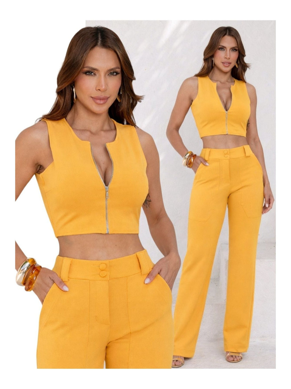 Calça Montaria Cropped Élégance