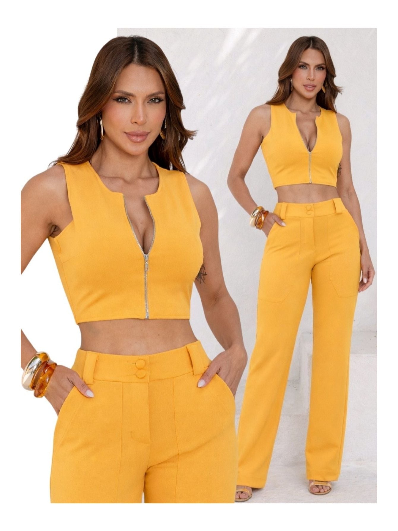 Calça Montaria Cropped Élégance