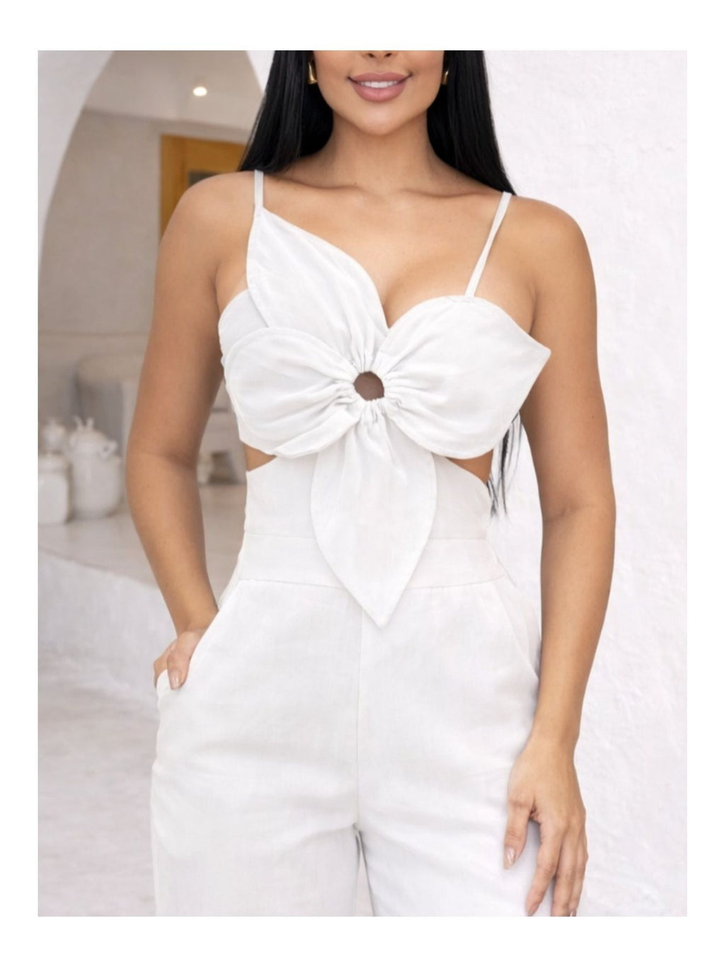 Macacão Boutique Floral em Viscose Premium